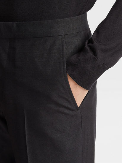 ブラック シルク イブニングパンツ SS25 28690568 | Zegna JP