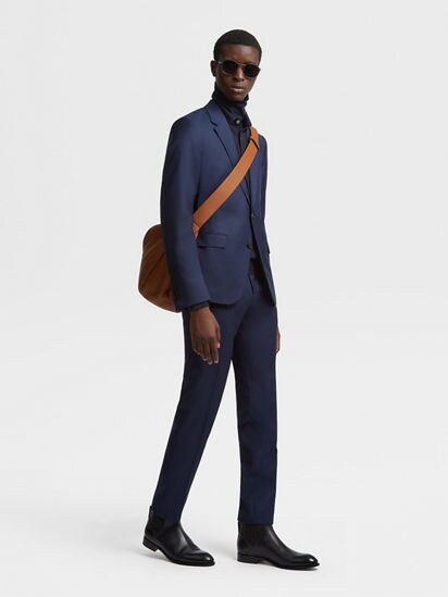 Blue Multiseason Wool Suit SS24 27935419 Zegna TW