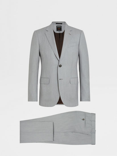 Light Grey Centoventimila Wool Suit