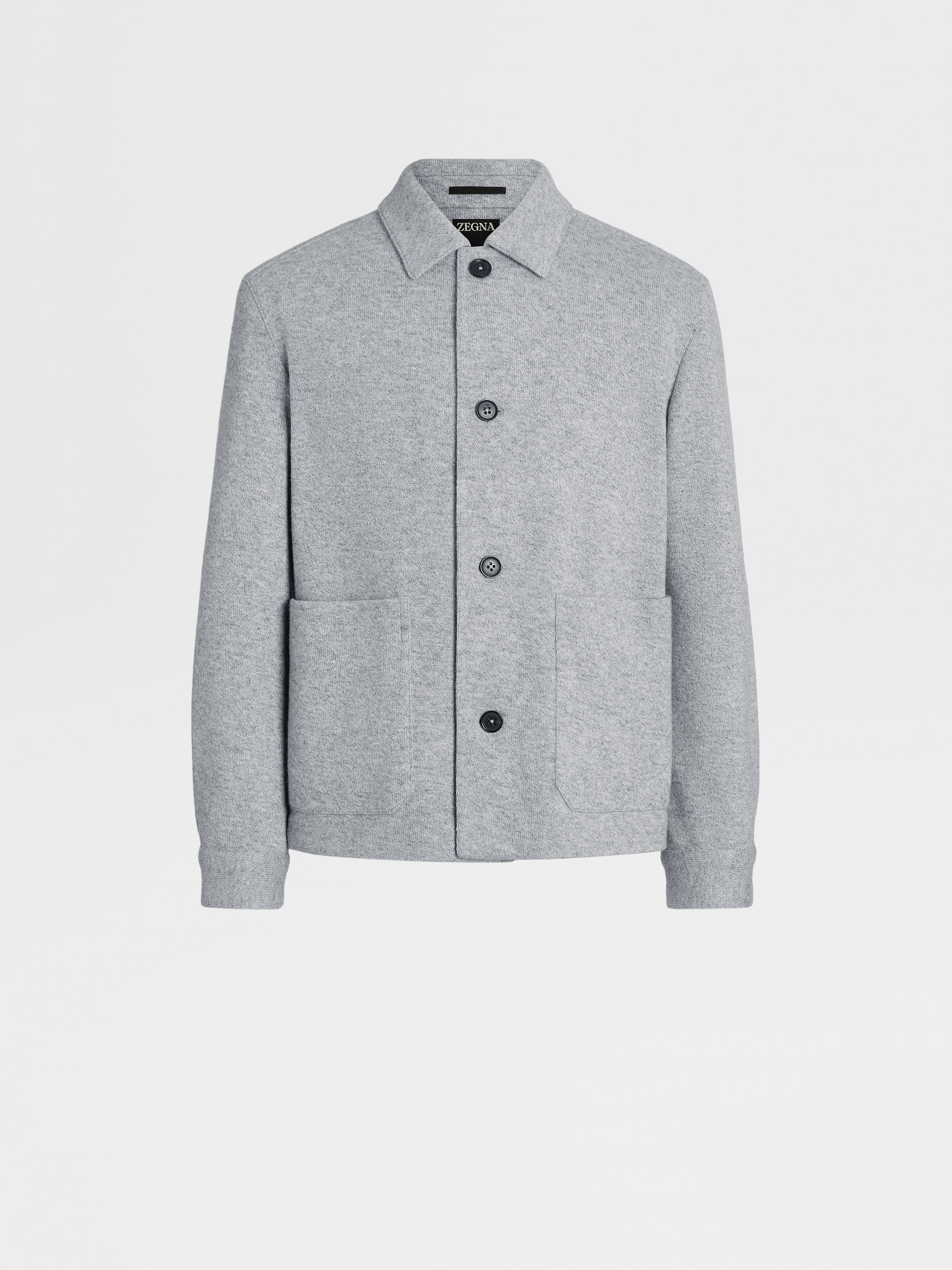 Grey Oasi Cashmere Chore Jacket FW23 28553474 | Zegna US
