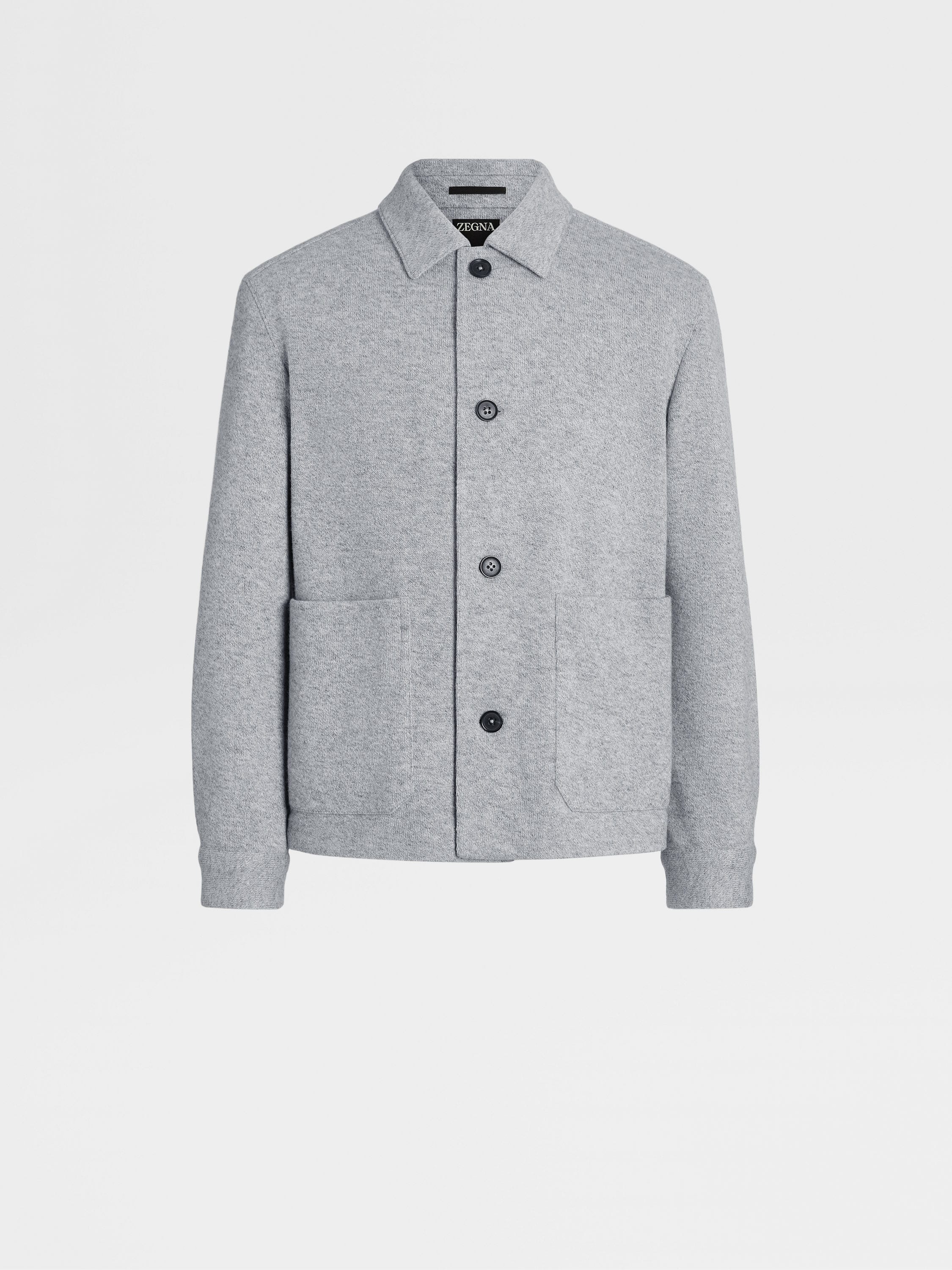 Grey Oasi Cashmere Chore Jacket