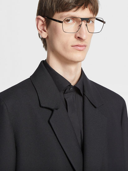 Black Wool Blend Coat SS25 28672248 | Zegna PL Black Wool Blend Coat SS25 28672248 | Zegna PL