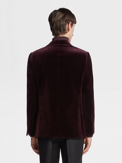 Dark Burgundy Cotton Evening Jacket SS25 28673404 | Zegna US Dark Burgundy Cotton Evening Jacket SS25 28673404 | Zegna US