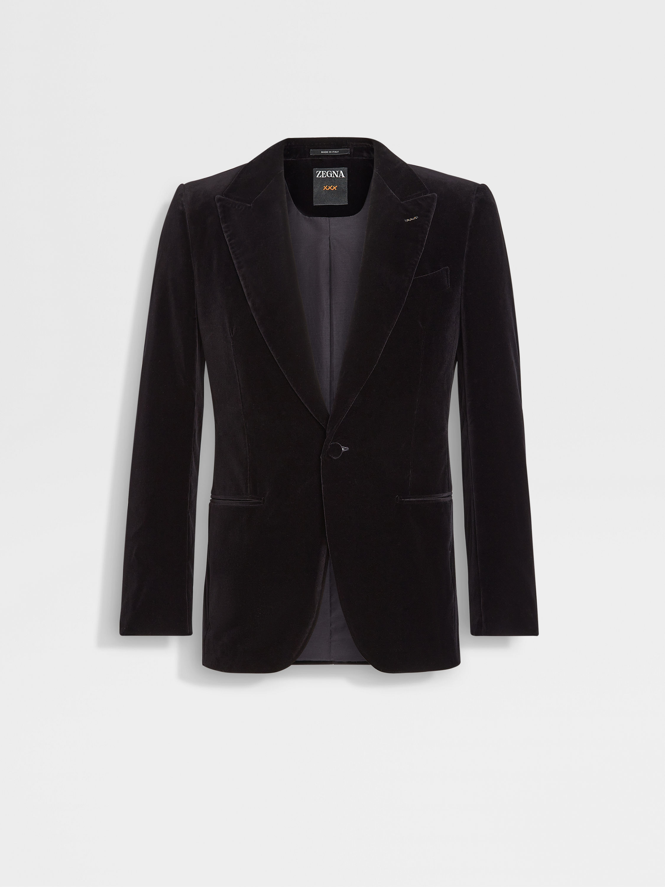 Black Cotton Evening Jacket 