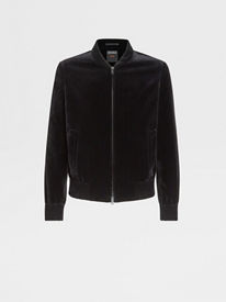 ZEGNA ボンバージャケット　サイズ46 ブラック ZEGNA ボンバージャケット サイズ46 ブラック