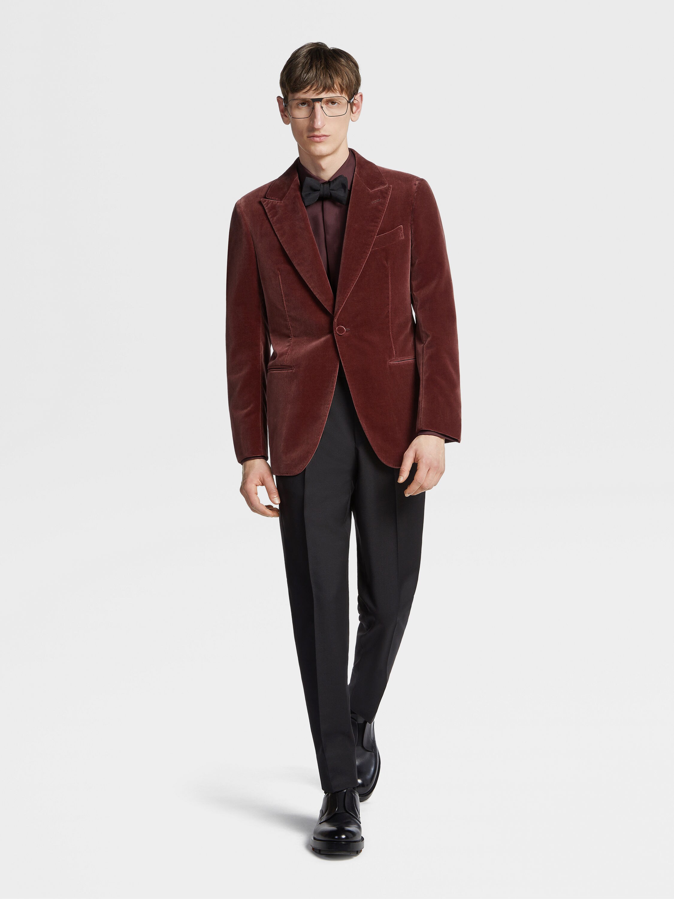 Veste de Soirée en Coton Rose Poudré Photo #1 de détail du produit