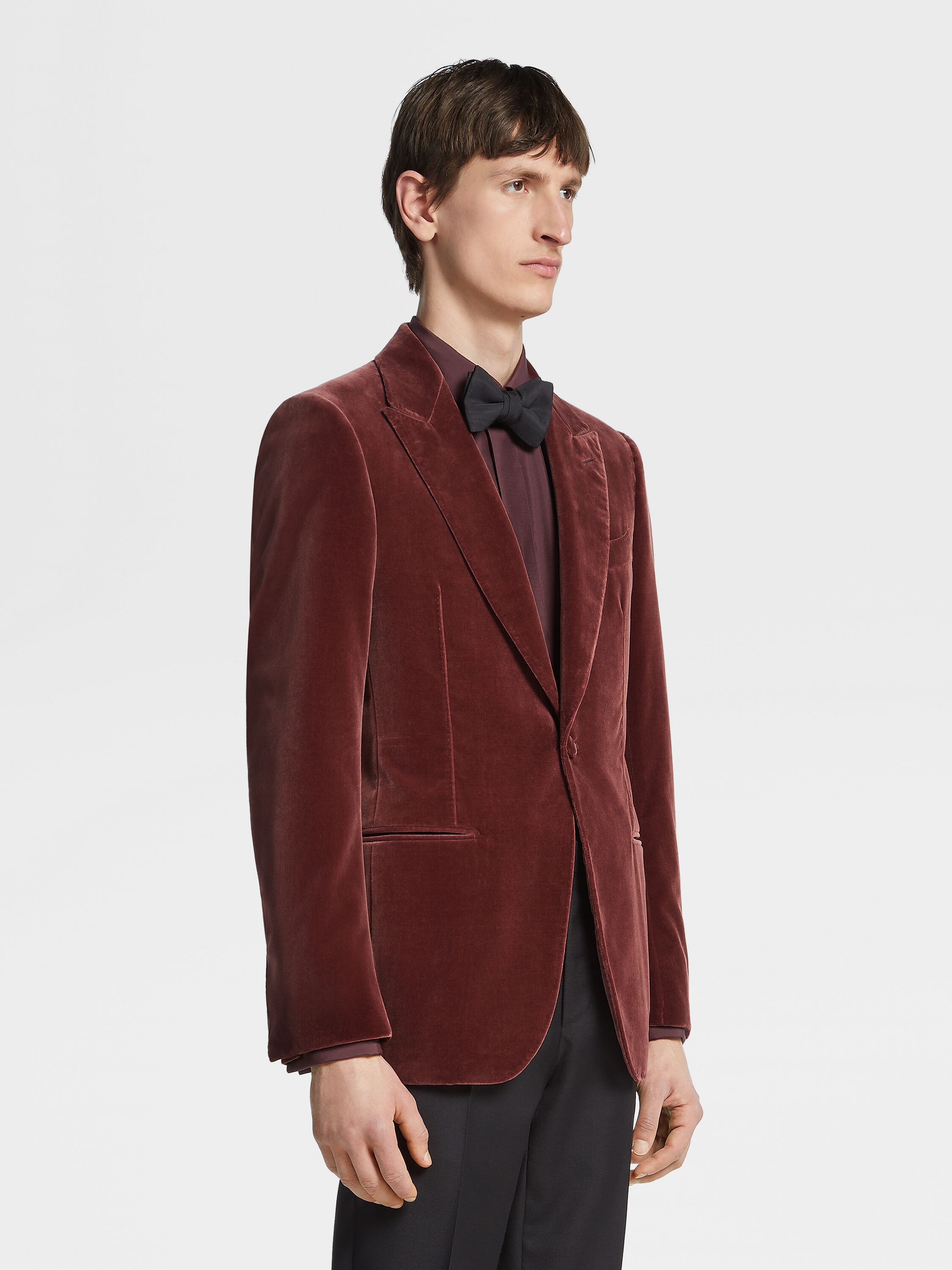 Veste de Soirée en Coton Rose Poudré Photo #3 de détail du produit