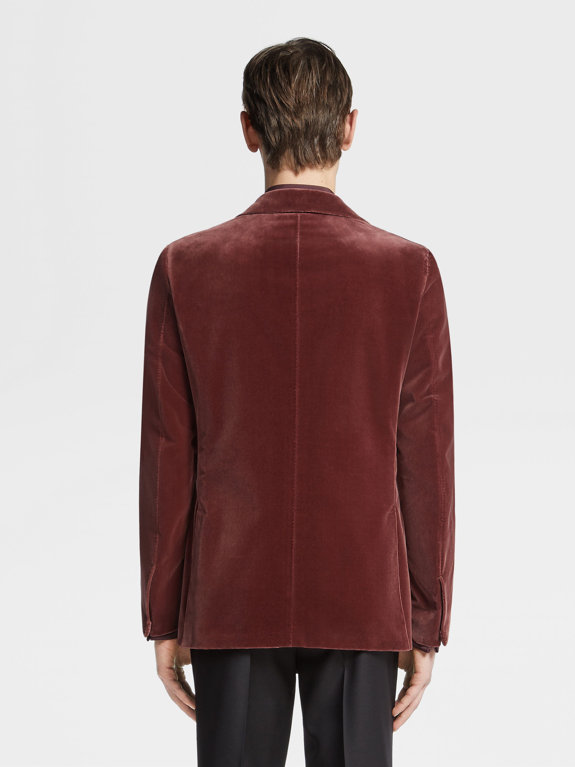 Veste de Soirée en Coton Rose Poudré Photo #4 de détail du produit