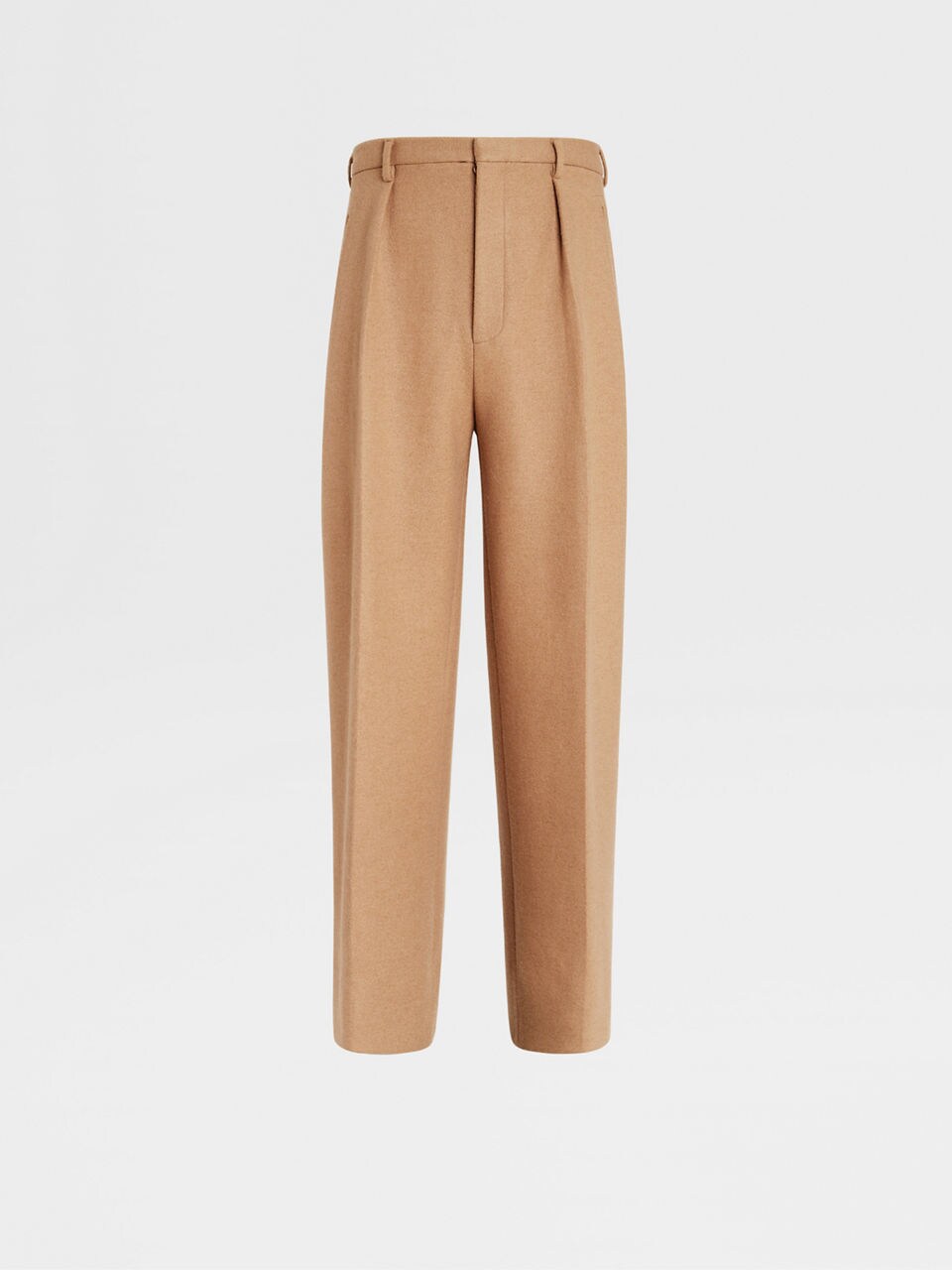 Pleated Wool Blend Pants