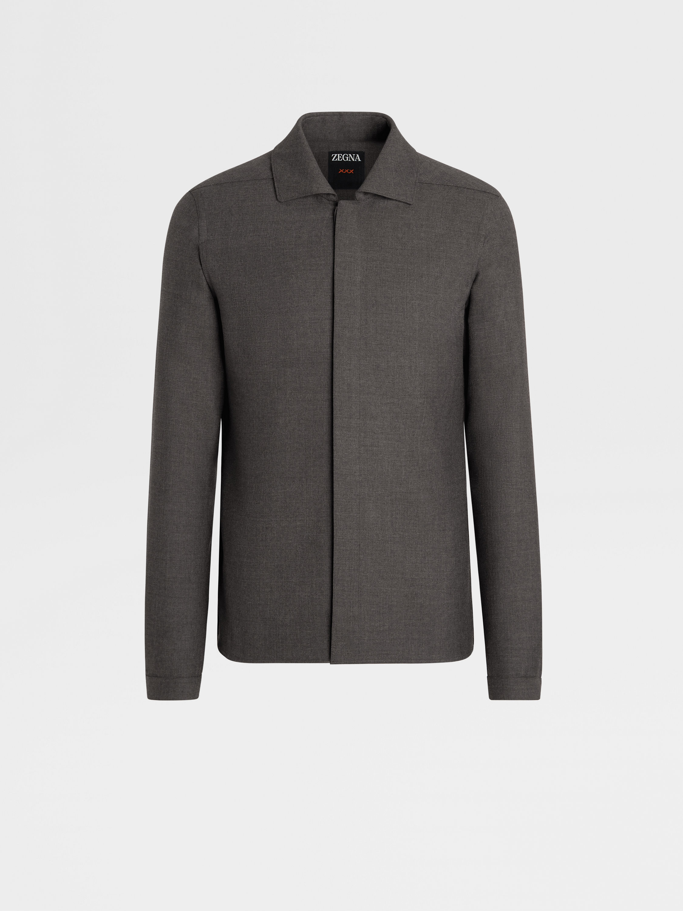Iron Grey Wool Shirt FW23 28523435 | Zegna GB