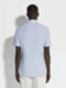 Light Blue and White Micro-checked Trecapi Cotton Shirt Product detail photo #3