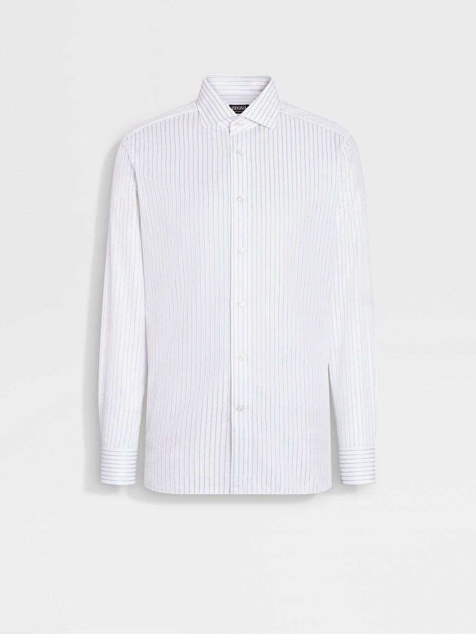 Zegna panelled evening shirt - White