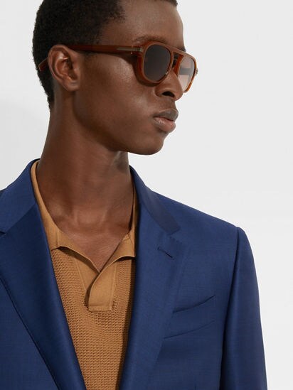 Utility Blue Trofeo™ Wool Suit SS25 29773532 | Zegna TH