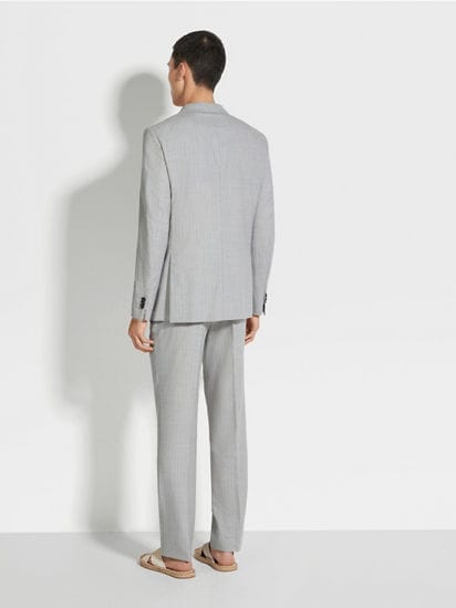 Light Grey and White 14milmil14 Wool Suit SS25 29871244 Light Grey and White 14milmil14 Wool Suit SS25 29871244