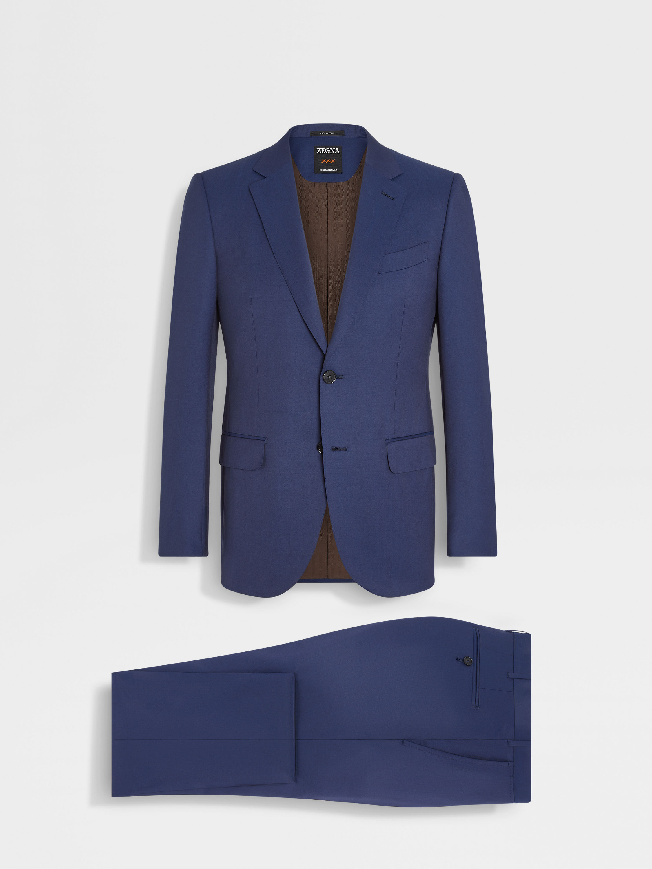 Utility Blue Centoventimila Wool Suit Main product photo