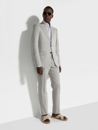 Light Beige Centoventimila Wool Suit FW24 29888830 | Zegna US