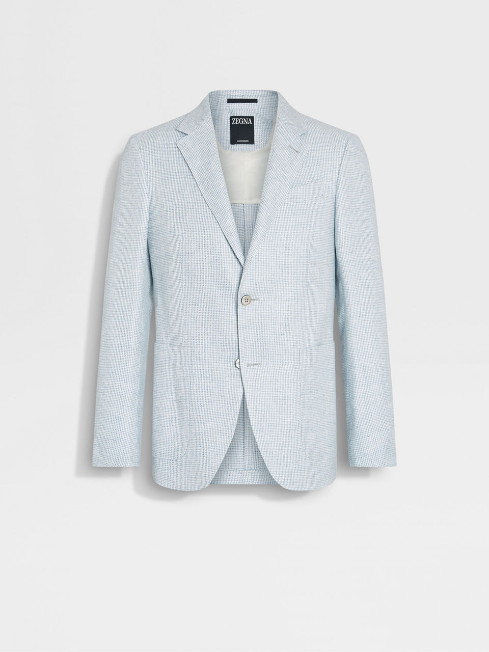 Zegna checked single-breasted blazer - Grey