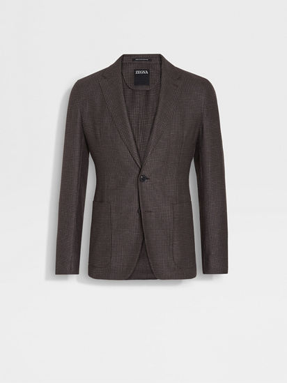 Brown Cashmere Silk and Linen Shirt Jacket SS24 29871097 | Zegna NL