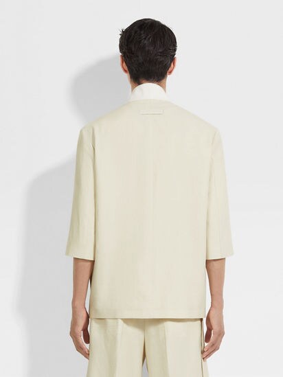 Off White Oasi Lino Jacket SS25 30983062 | Zegna US