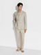 Light Beige Oasi Lino Pants Product detail photo #2