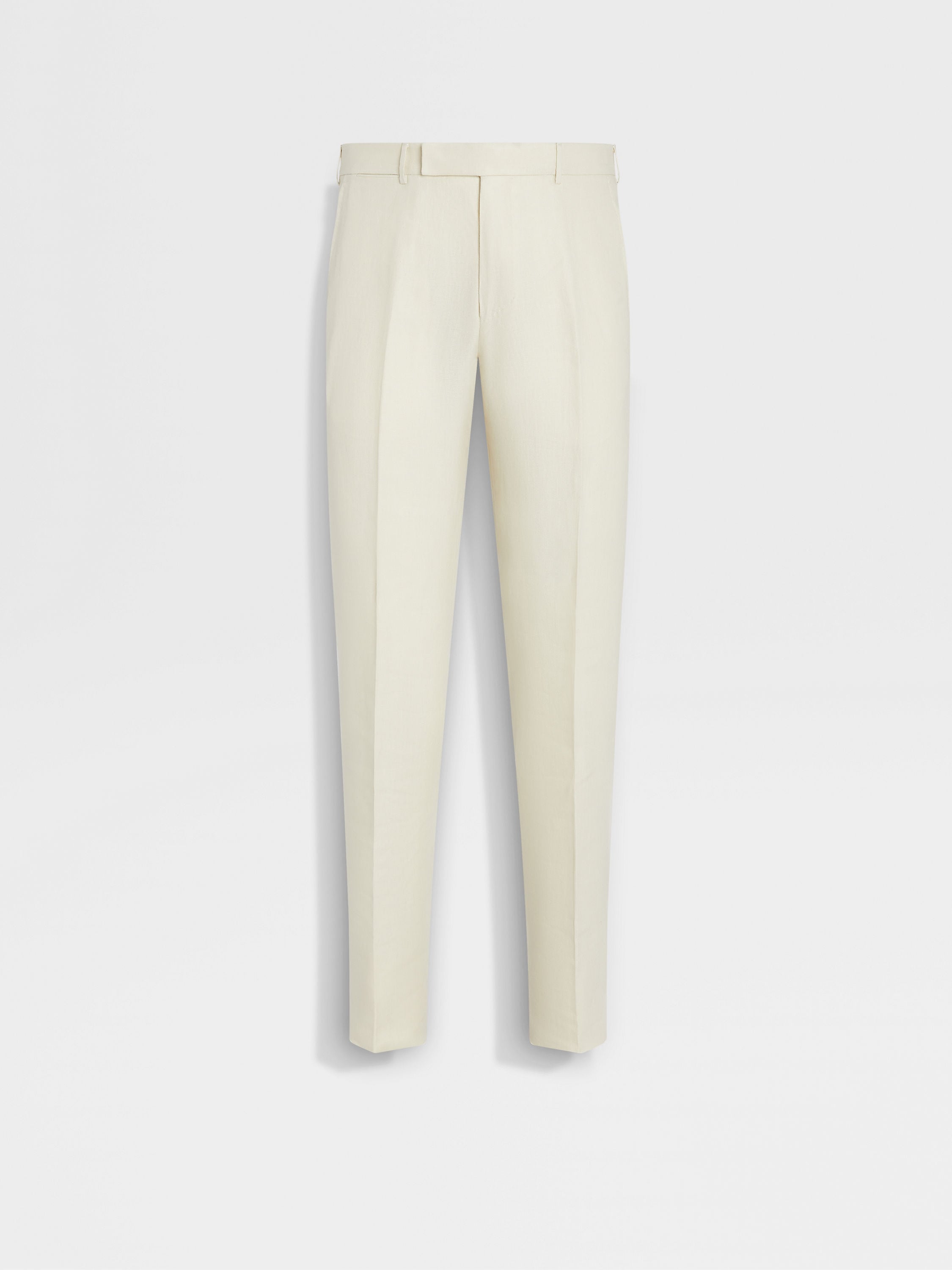 Pantalones en Oasi Lino Blanco Marfil SS24 30373390 | Zegna ES