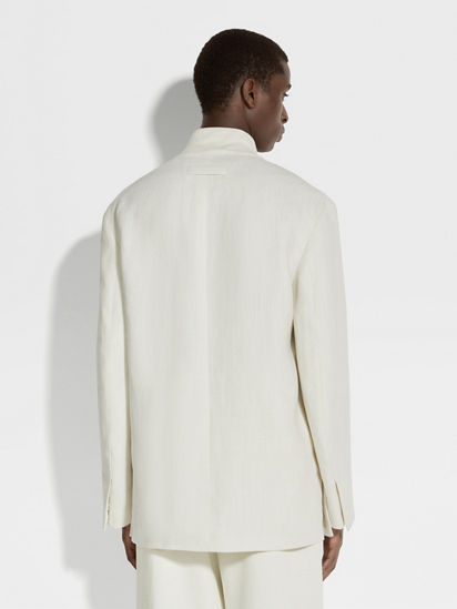 Off White Oasi Lino Jacket SS25 30207746 | Zegna JP