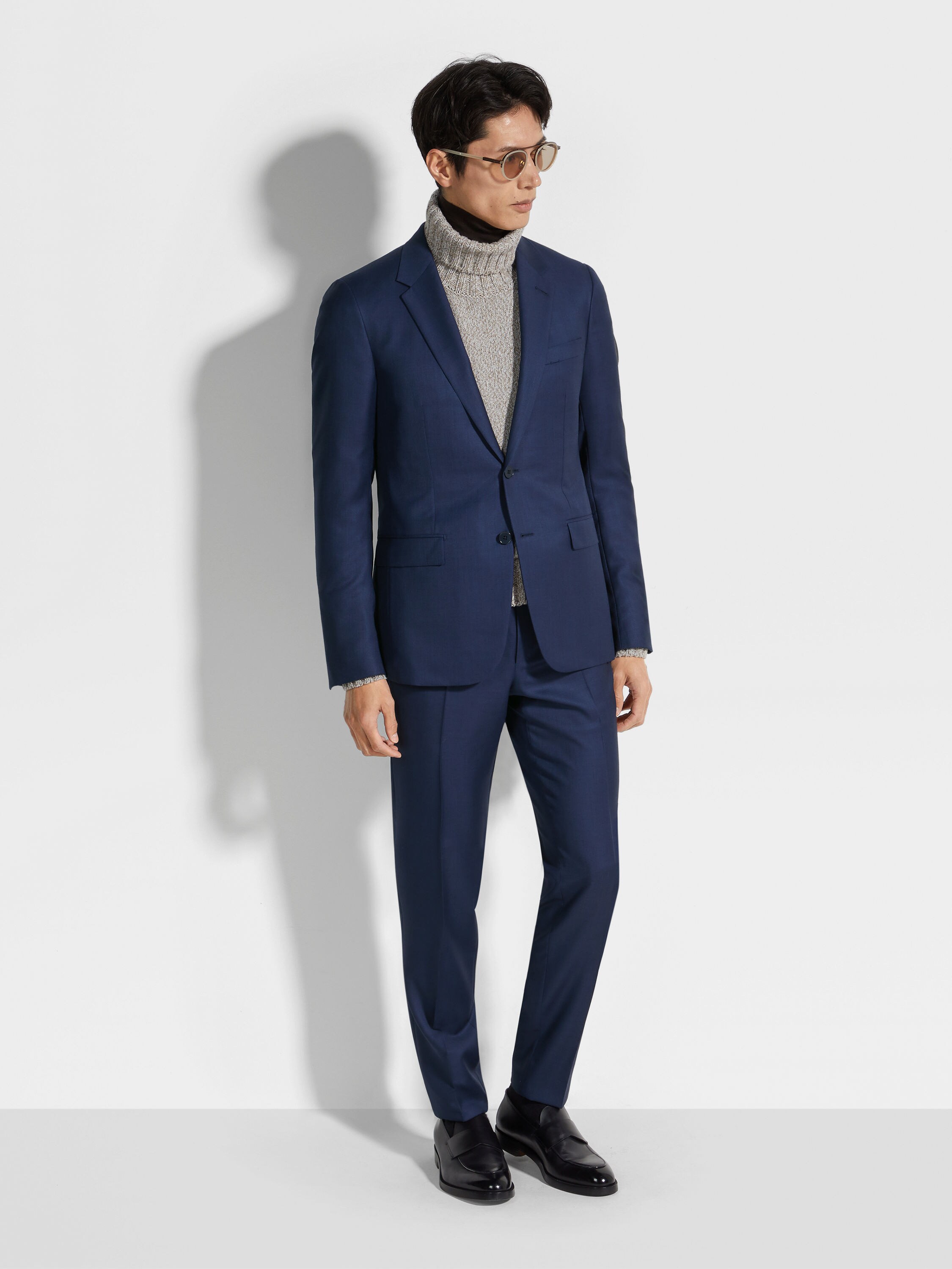 Blue Multiseason Wool Suit 