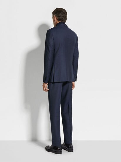 Dark Blue and Light Blue Trofeo™ Wool Suit FW24 31805105 Dark Blue and Light Blue Trofeo™ Wool Suit FW24 31805105