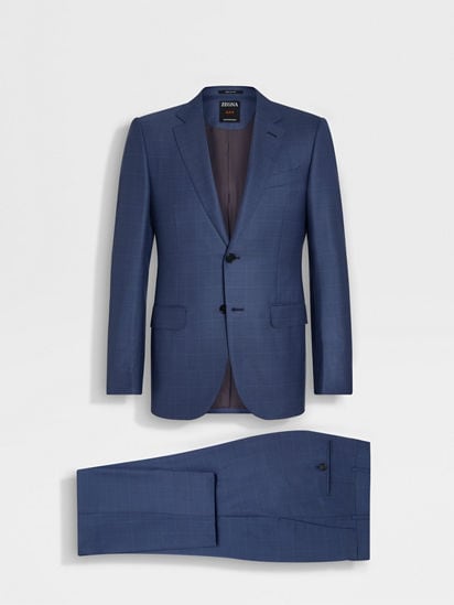 Utility Blue Centoventimila Wool Suit SS25 31807078 | Zegna US Utility Blue Centoventimila Wool Suit SS25 31807078 | Zegna US