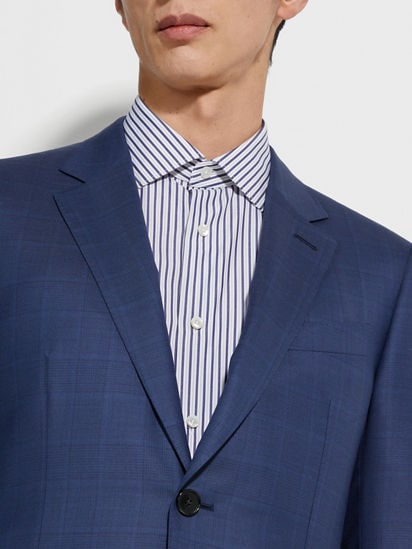 Utility Blue Centoventimila Wool Suit SS25 31807078 | Zegna US Utility Blue Centoventimila Wool Suit SS25 31807078 | Zegna US