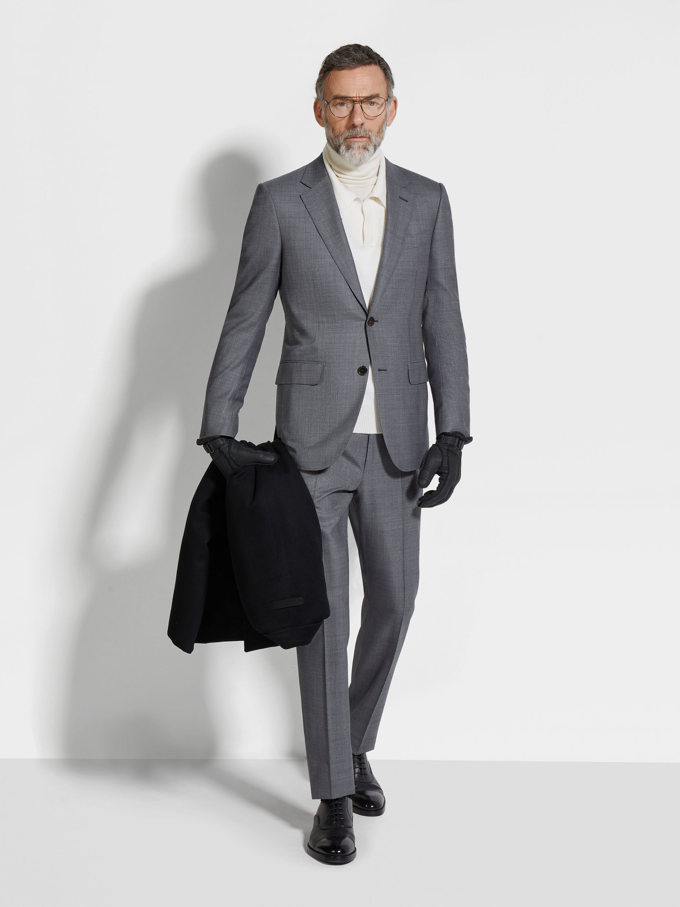 Grey Centoventimila Wool Suit Main product photo