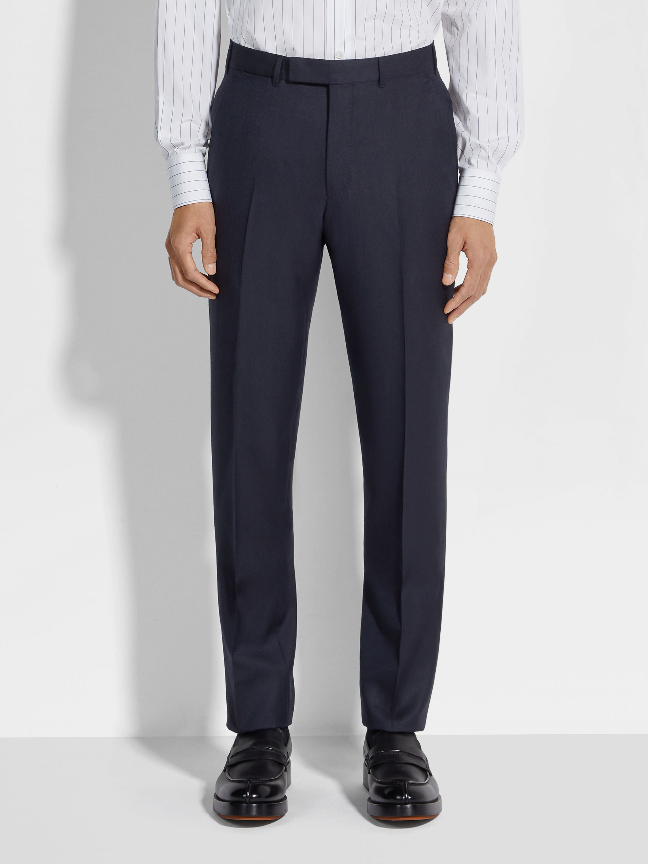 Navy Blue Oasi Cashmere Suit Product detail photo #4