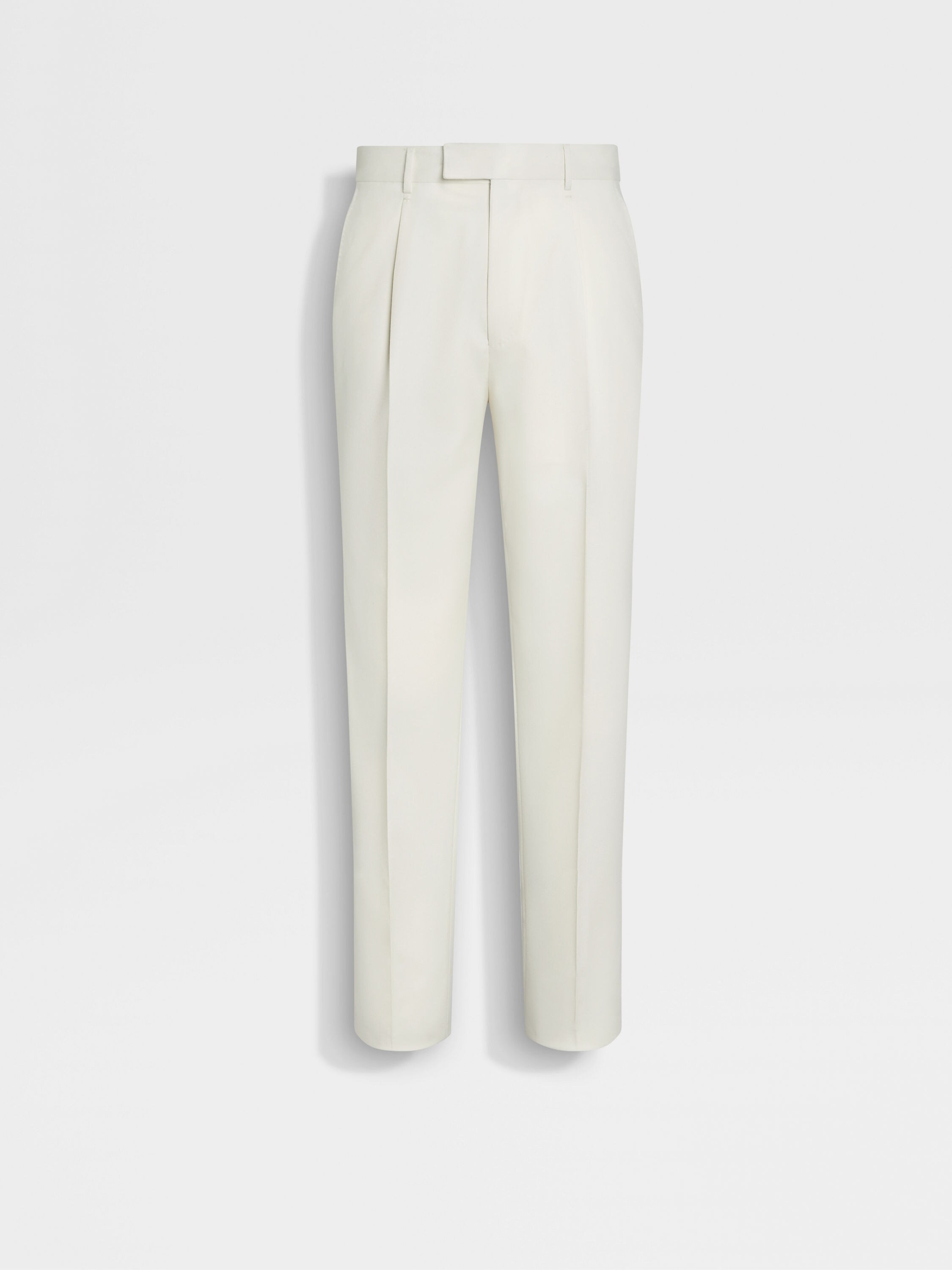 White Wool Pants 