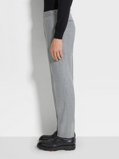 Light Grey Wool Pants FW24 31807254 | Zegna TH Light Grey Wool Pants FW24 31807254 | Zegna TH