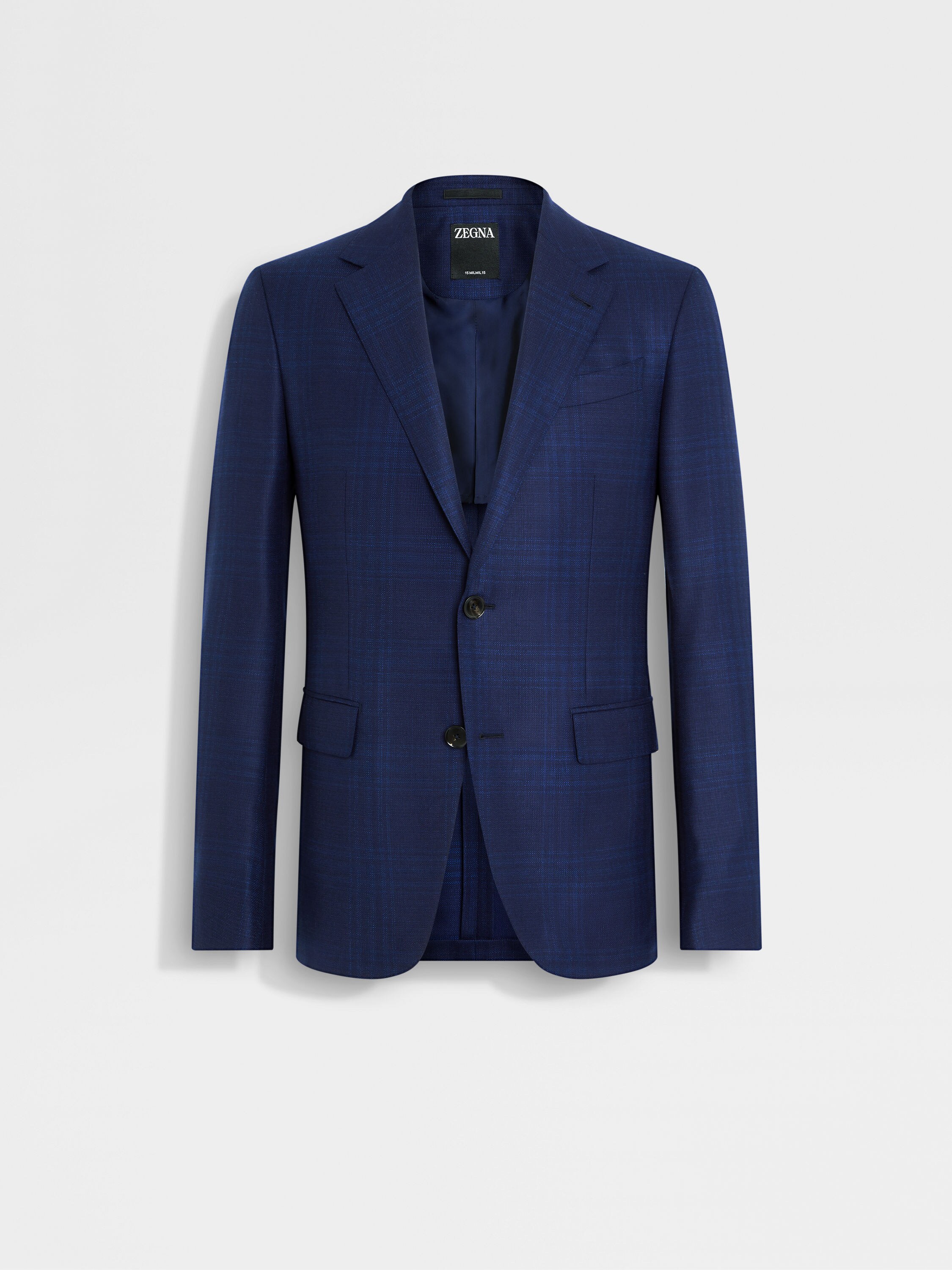 Navy Blue and Blue 15milmil15 Wool Jacket 