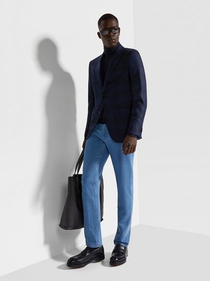 Navy Blue and Blue 15milmil15 Wool Jacket FW24 31720242 Navy Blue and Blue 15milmil15 Wool Jacket FW24 31720242