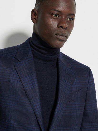 Navy Blue and Blue 15milmil15 Wool Jacket FW24 31720242 Navy Blue and Blue 15milmil15 Wool Jacket FW24 31720242