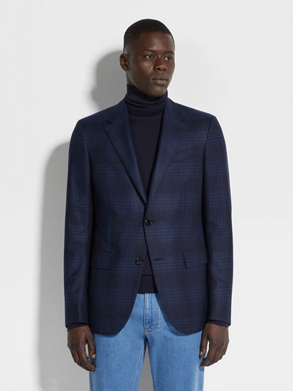 Navy Blue and Blue 15milmil15 Wool Jacket FW24 31720242 Navy Blue and Blue 15milmil15 Wool Jacket FW24 31720242