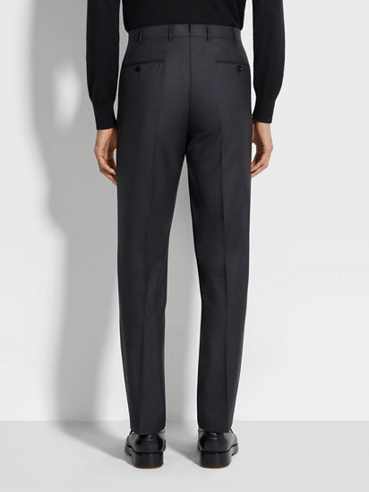 深灰色15milmil15 羊毛長褲FW24 31807353 | Zegna HK 深灰色15milmil15 羊毛長褲FW24 31807353 | Zegna HK