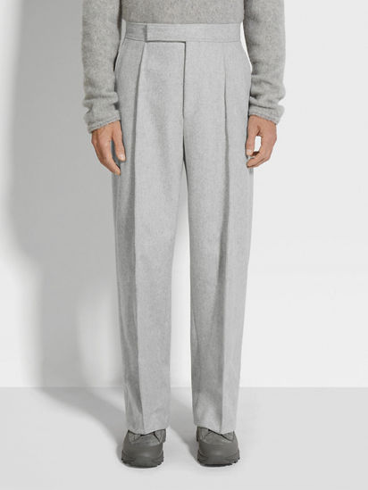 Light Grey Trofeo™ Cashmere Pants FW24 32943602 | Zegna US