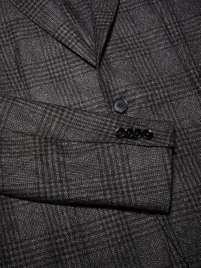 ブラック&グレー シルク&カシミヤ ジャケット SS25 31849427