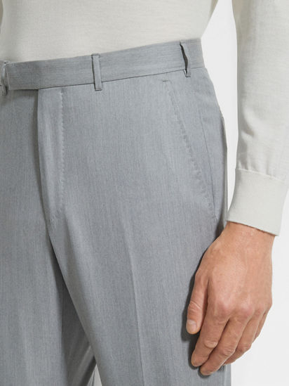 Light Grey Centoventimila Wool Pants FW25 31806906 | Zegna US Light Grey Centoventimila Wool Pants FW25 31806906 | Zegna US