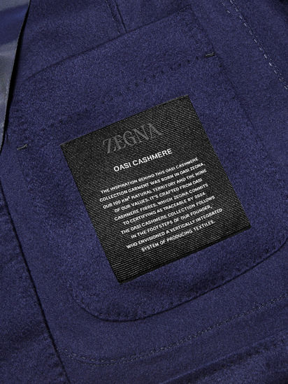 Ink Blue Oasi Cashmere Jacket FW24 32089522 | Zegna NZ