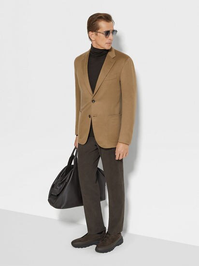Beige Oasi Cashmere Jacket FW24 31817054 | Zegna US Beige Oasi Cashmere Jacket FW24 31817054 | Zegna US