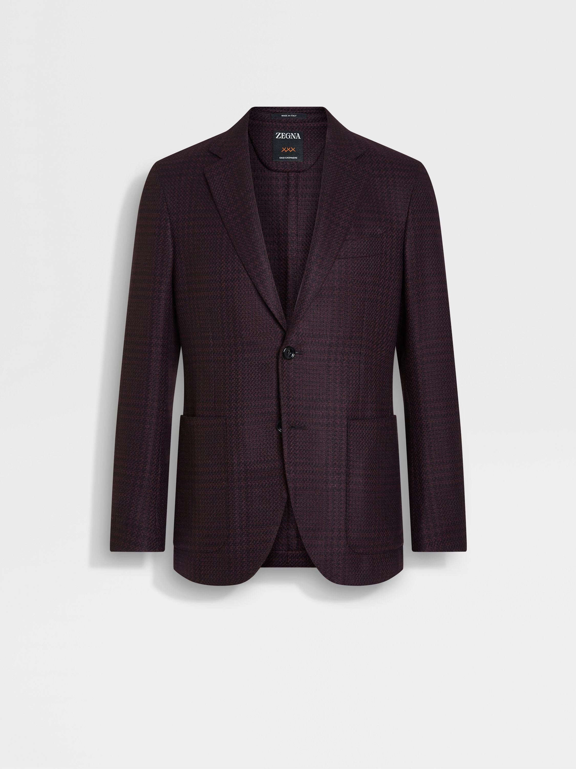 Dark Purple and Black Oasi Cashmere Jacket Main product photo