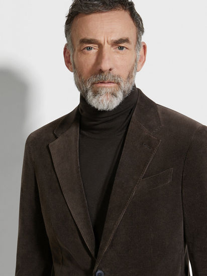 Dark Brown Cashco Jacket FW25 32132143 | Zegna NO