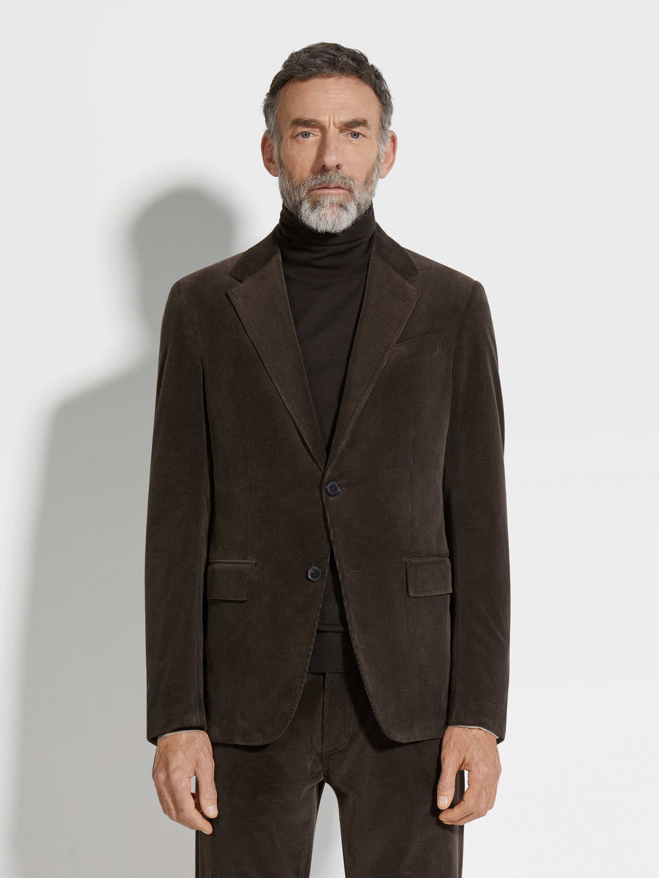 Dark Brown Cashco Jacket Product detail photo #3