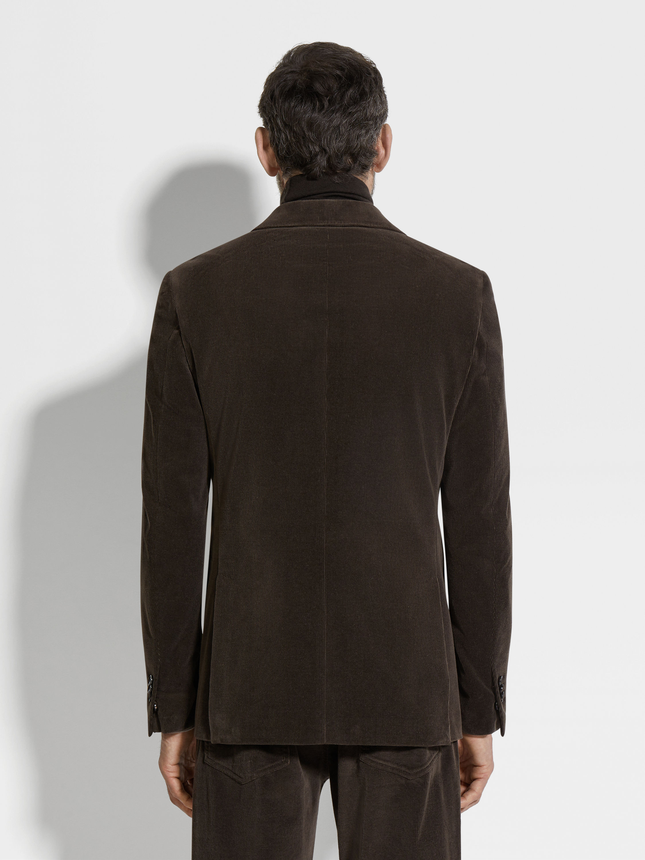 Dark Brown Cashco Jacket Product detail photo #4