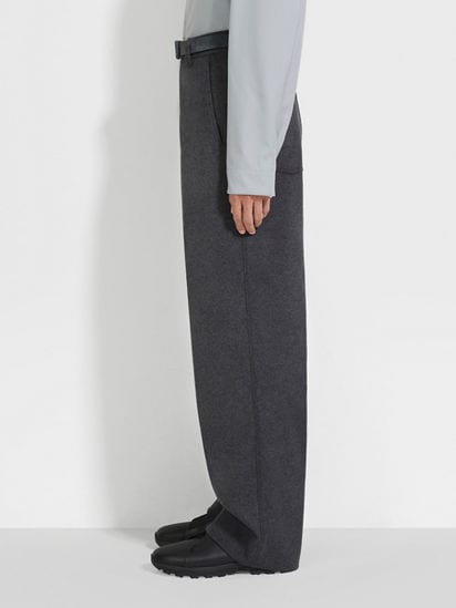Dark Grey Wool and Cashmere Pants FW24 32316243 | Zegna US Dark Grey Wool and Cashmere Pants FW24 32316243 | Zegna US