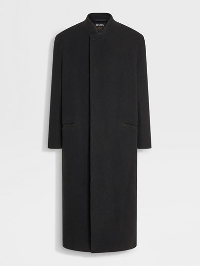 Black Trofeo Cashmere Coat FW24 32976739 Zegna PT